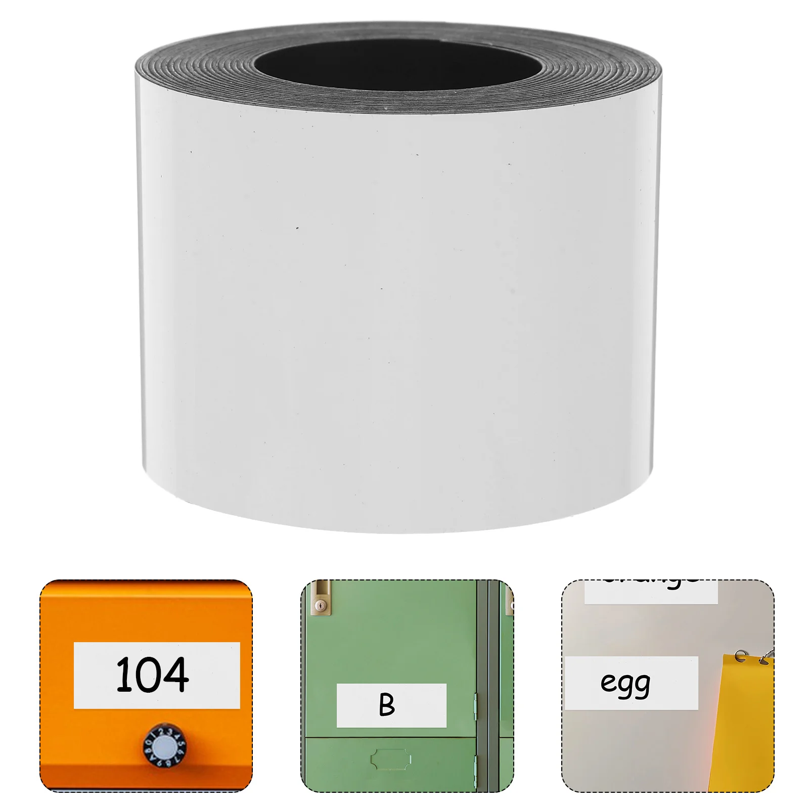 Magnetic Erasable Labels Locker Tags Blank Name Stickers Sign Dry Erase Spice Whiteboard Tape