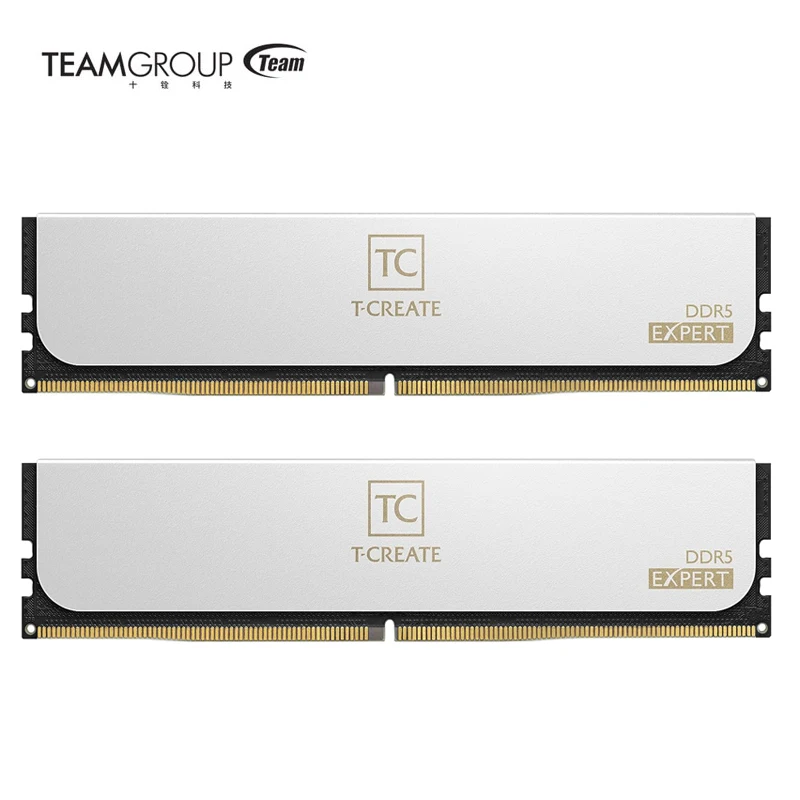 TEAMGROUP T-CREATE EXPERT Overclocking 10L DDR5 32GB(2x16GB) 6000 6400MHz CL30/CL32 Intel XMP 3.0 & AMD EXPO For Desktop - White