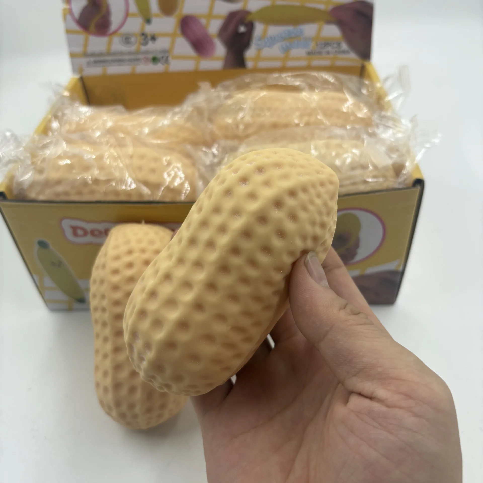Squishy Peanut butter stick apple Stress Toy Buttery-Soft Feel Fidget Toy ASMR Sensory Anti Stress Toys for Adults