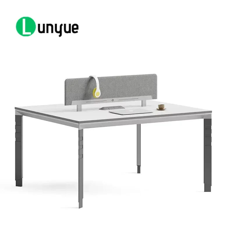 Modern Melamine Wooden Cubicle Workstation Desk 2 4 6 Staff Office Furniture Partition Computer Table For Home Business