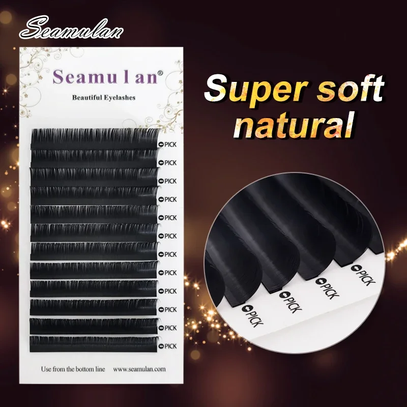 

Mix Length Mink Lashes Individual Eyelashes Soft Eyelash Extension Fake Lashes Natural 100% Handmade High Quality Makeup Tool