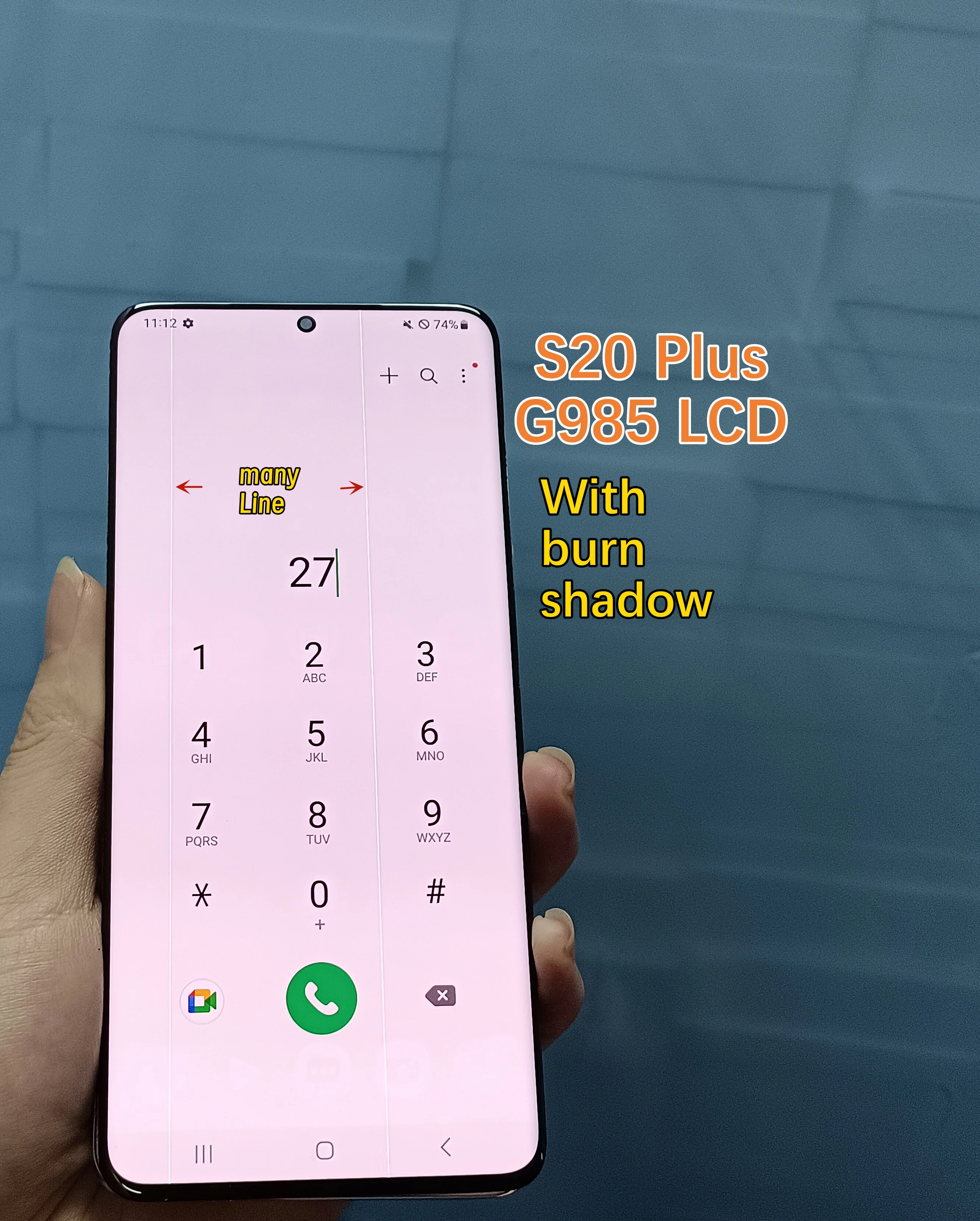 6.7\'\' AMOLED For Samsung Galaxy S20 Plus LCD Display For Samsung S20+ G985F/DS G986B Display LCD Touch Screen With Burn shadow