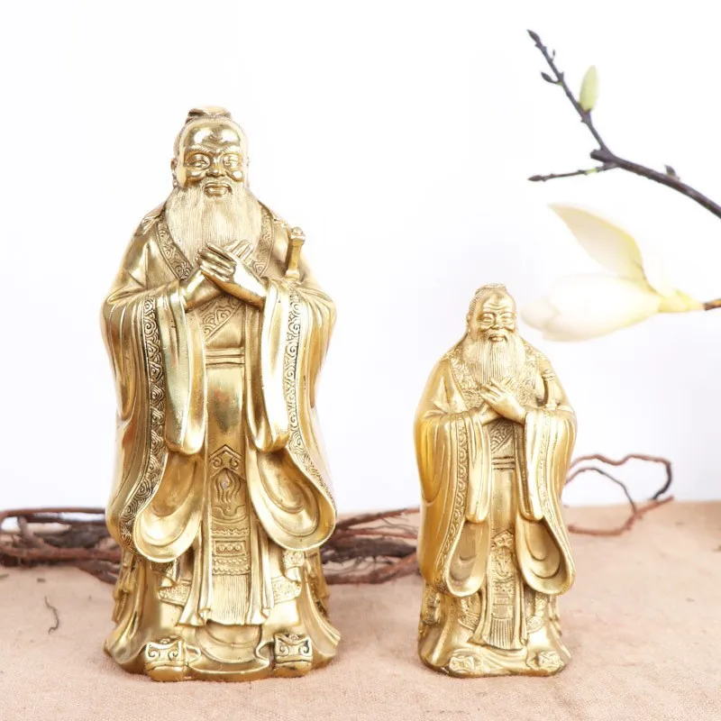 Ornaments Of , Decorative Crafts For Study And Office, Wholesale Delivery, Bronze Confucius