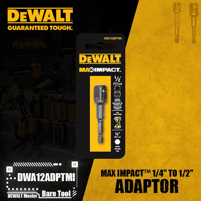 DEWALT DWA12ADPTMI DWA38ADPTMI MAX IMPACT™ 1/4\