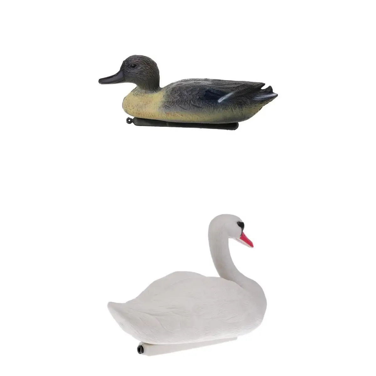 Duck Hunting Decoy Set Lifelike 3D Floating Decoy Garden Ornaments Scarecrow for Pond and Field