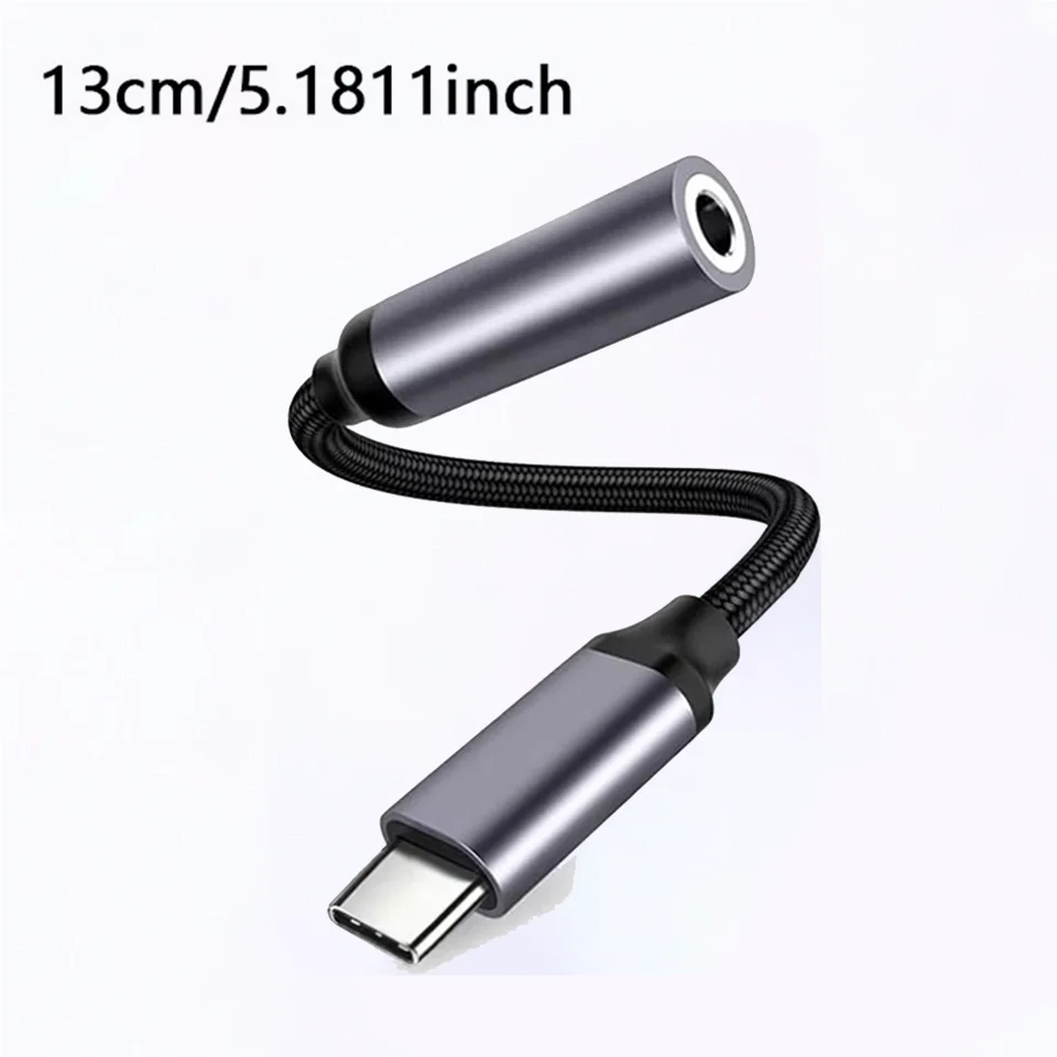 3.5mm AUX to Type-C Audio Adapter, Female to Male Headphone Jack Converter For iPhone 17 16 15 for Samsung Huawei Xiaomi redmi