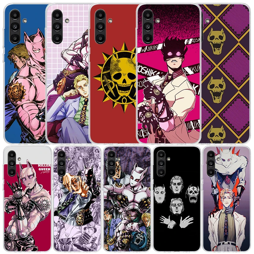 JoJo Adventure Killer Queen Phone Case For Samsung Galaxy A15 A14 A13 A12 A55 A54 A53 A52 A35 A34 A33 A32 A25 A24 A23 A22 A04S A