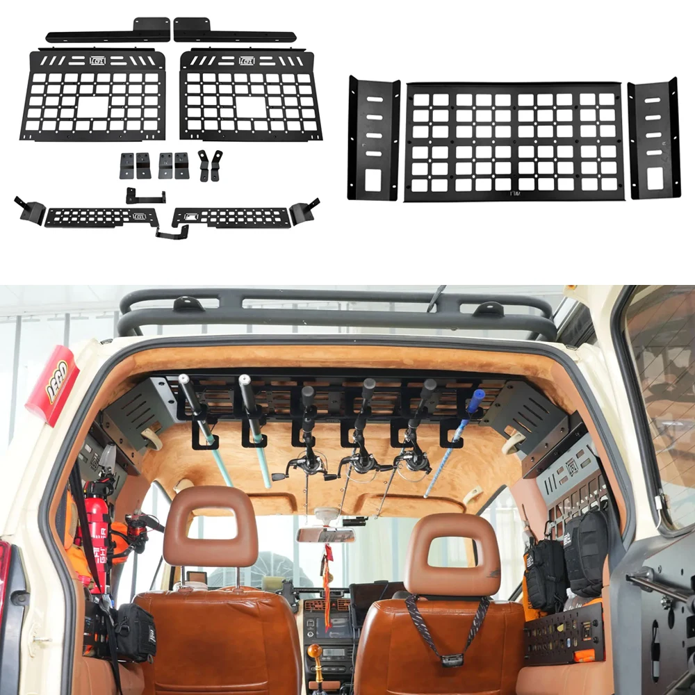 For Suzuki Jimny JB33 JB43 1998-2017 Rear Side Window Combination Storage Rack Trunk Shelf Luggage Bracket & Roof Storage Racks