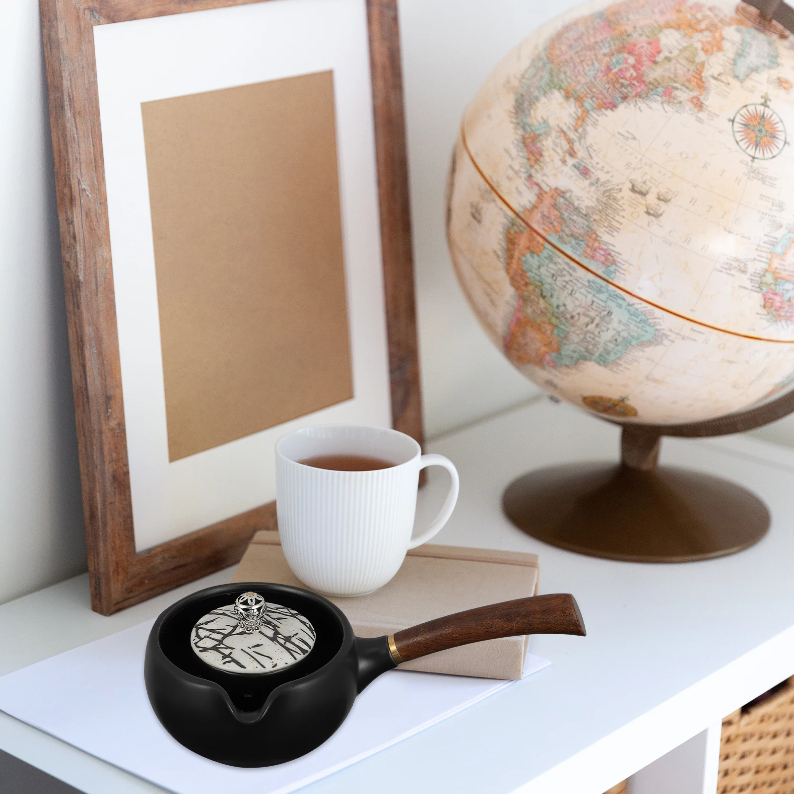 

1Pcs Ceramic Kettle Household Water Kettle Fine Filter Teapot Easy Clean Elegant Gift for Home Office Use Teapot with Filter