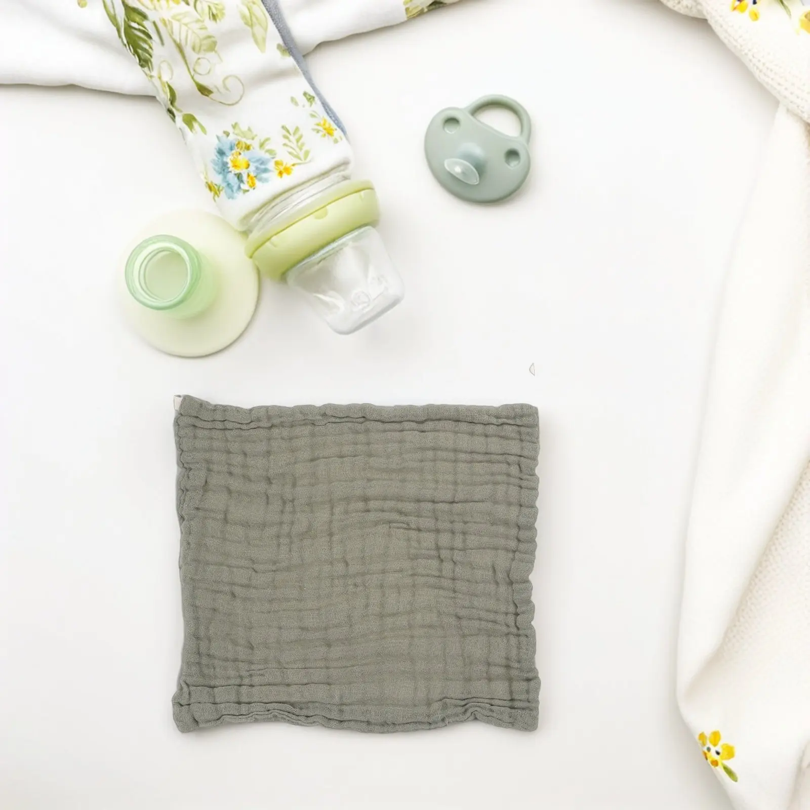 

6Pcs Baby Burping Cloths Soft Cotton Muslin Oversized Absorbent Newborn Burp Rags Shoulder Protection for Boys Girls 30x30cm