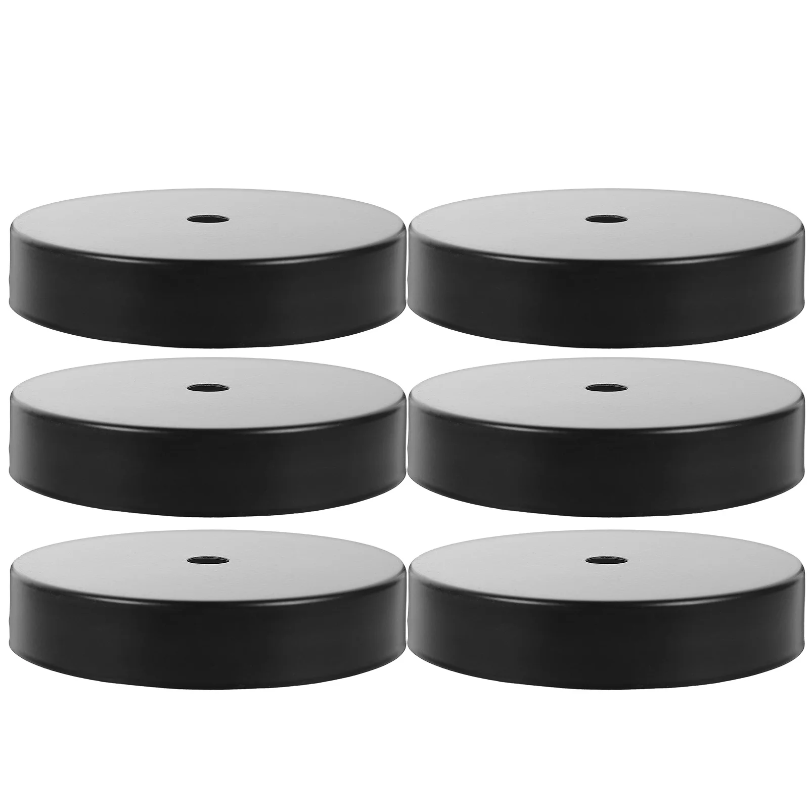 6 قطعة قاعدة مصابيح المجلفن غطاء السقف المعدني لوحة ل قلادة الصناعية ضوء الثريا المظلة تركيبات قوس