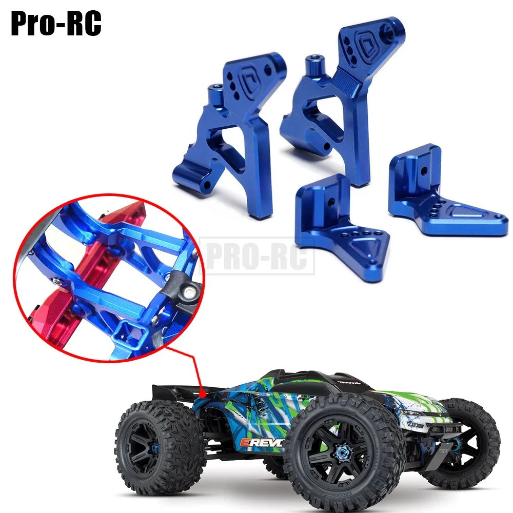 1 Zestaw Regulowanych Mocowań i Ramion Tylnej Skrzydła ze Stopu Aluminium # 5411 # 5413 # 8616 Części do modernizacji 1/10 TRAXXAS E-Revo 2.0 VXL 86086-4