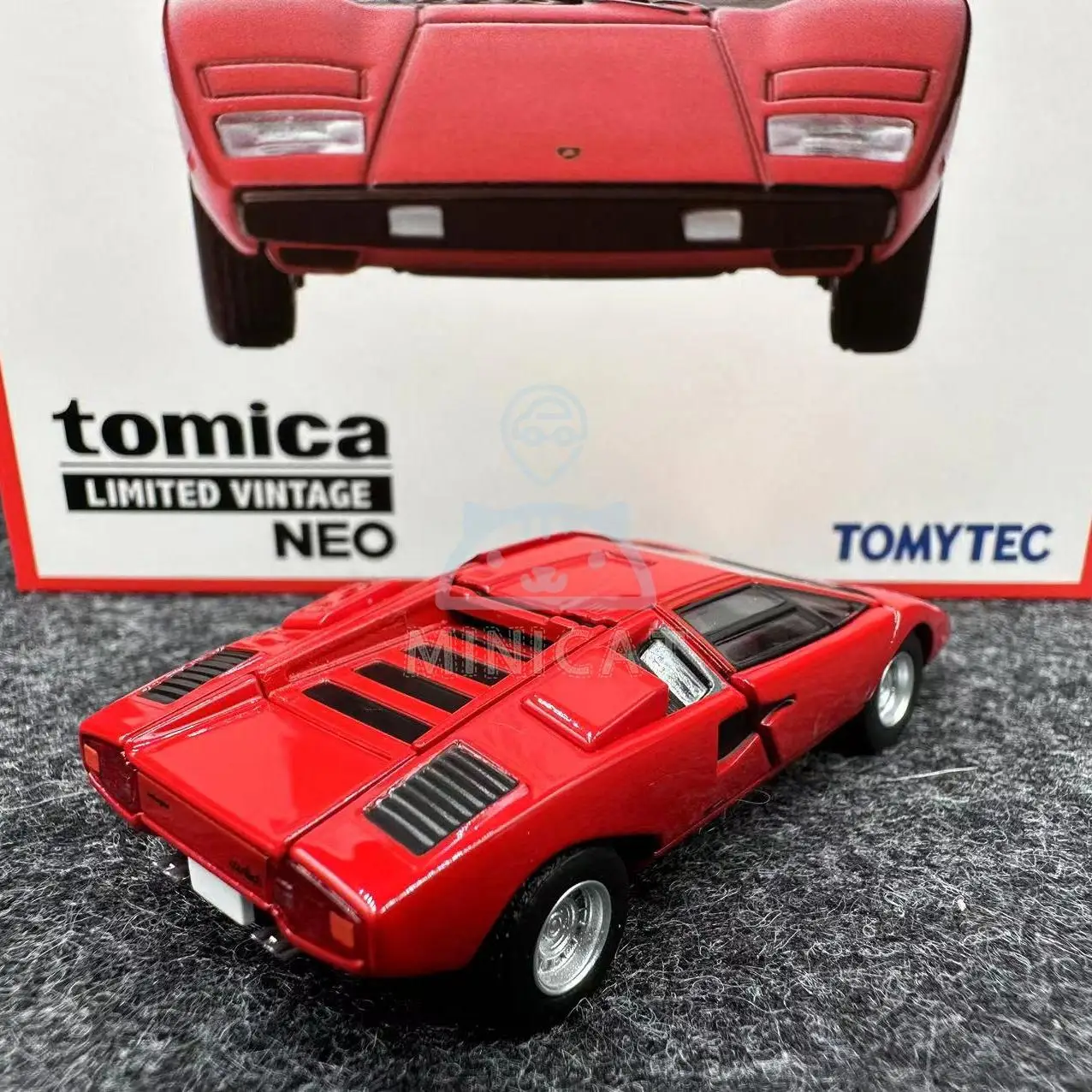 Tomytec-Modelo de carro de liga fundido, Tomica TLV 1/64 LV-N Countach LP400, Exibir Coleção Presente