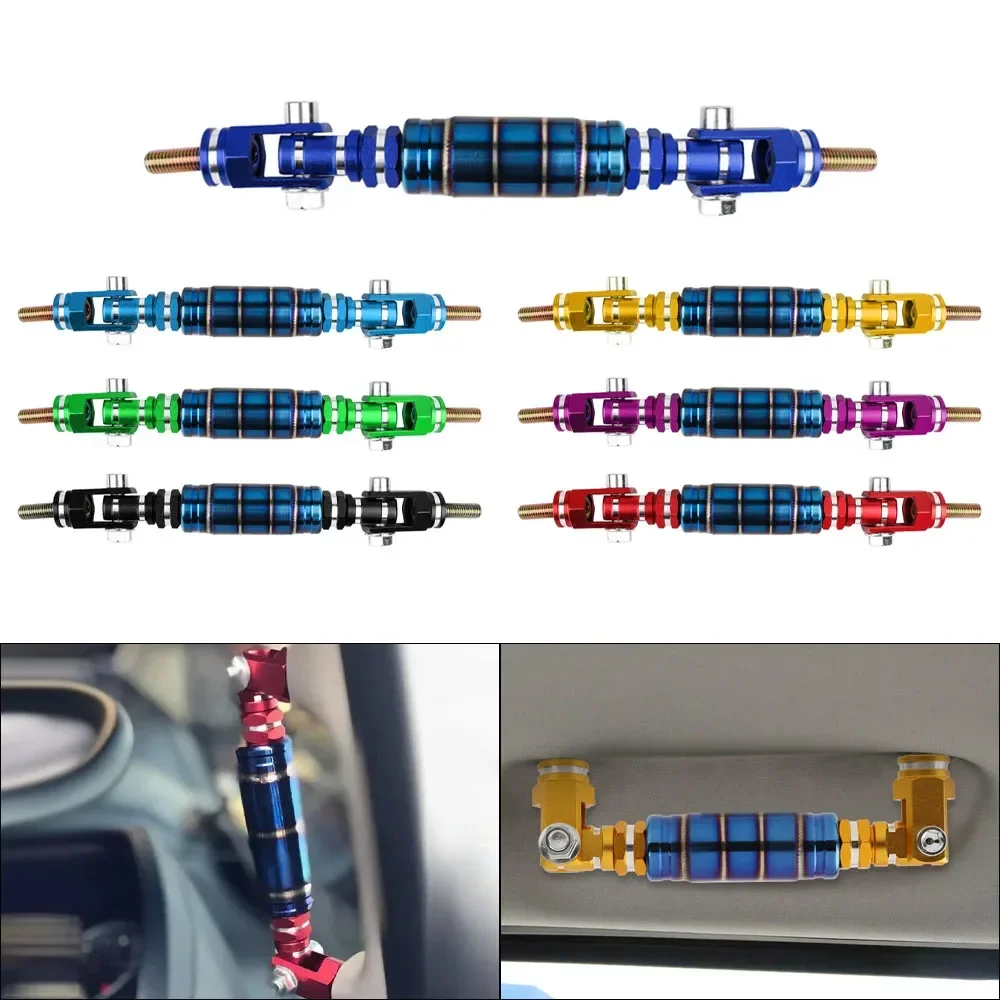 Universal Aluminum Roll Bar Grab Handle, Car Interior Safety Handrail Support Grip for Jeep Wrangler SUV Truck 4x4 Accessories