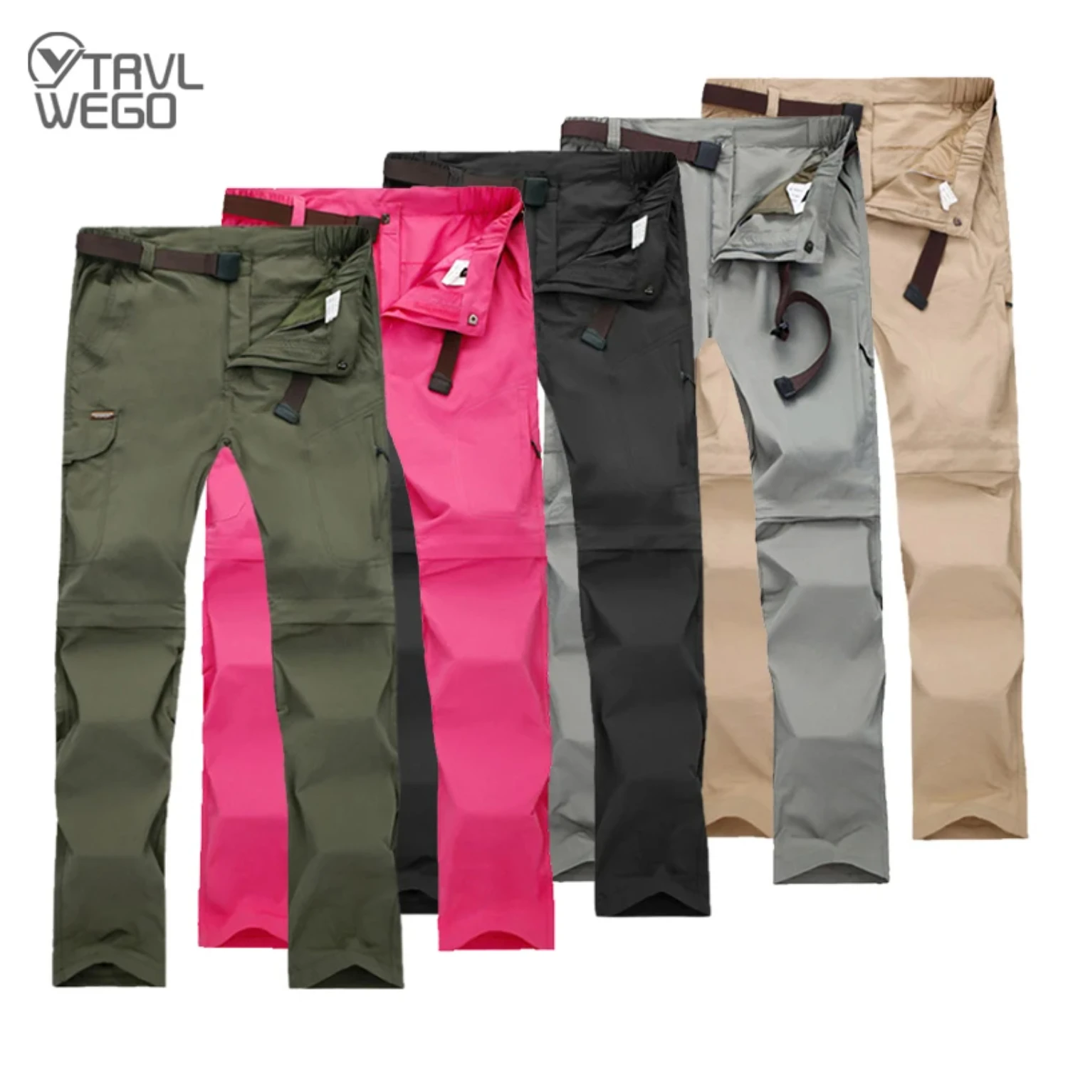 Summer Tactics Pants Womens Quick Dry Outdoor Anti Splash Water Removable Hiking Sport Breathable Trousers Camping