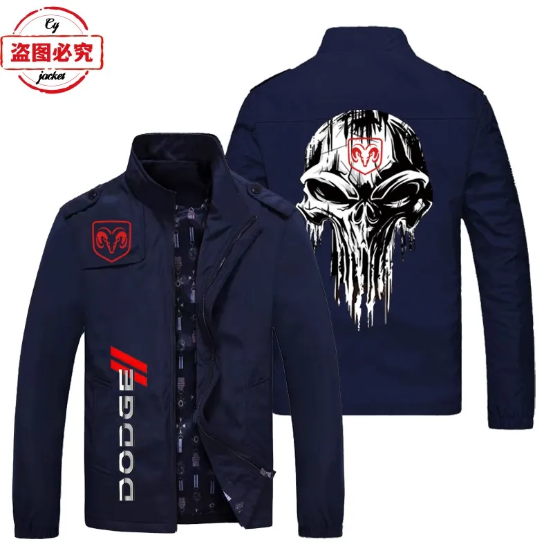 Dodge car logo racing suit with loose outer long sleeves men's spring and autumn top tooling jacket Dodge overalls group clothes