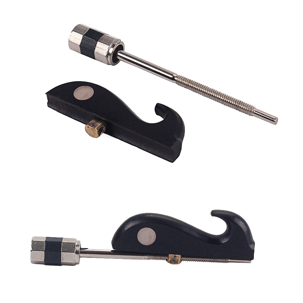 

String Hook Bow Fish Black Adjustable Tool for Erhu Sandalwood Accessory Wooden