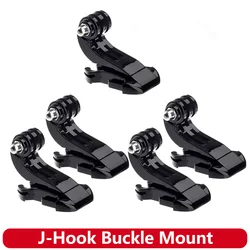 J-Hook Buckle Mount J Hook Helmet Adapter For GoPro Hero 13 12 11 10 9 8 SJCAM Insta360 AKASO DJI Osmo Action Camera Accessories