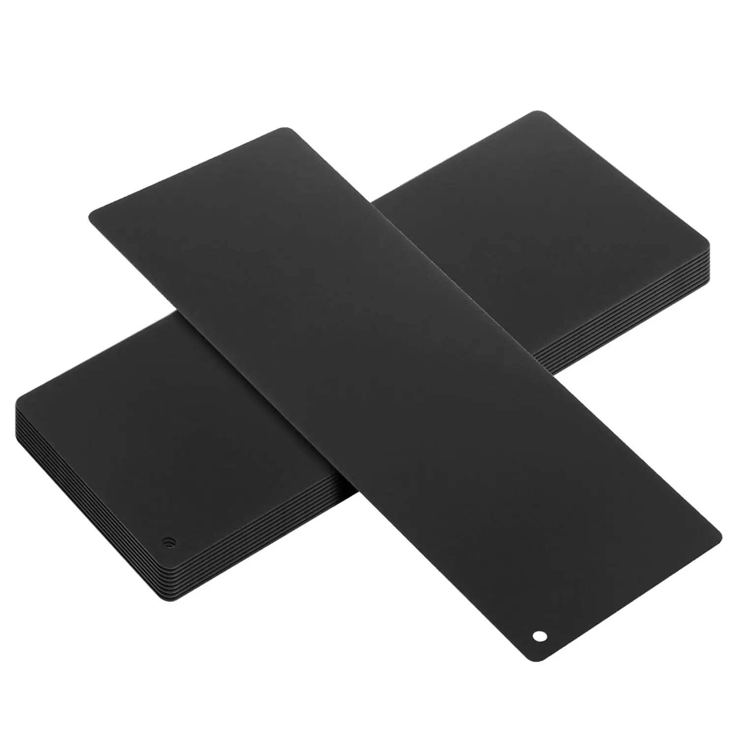 

10 PCS Black Steel Plate, 11-7/8" x 4", Metal Flat Board for Repair and Timber Connector, Thickness 1/64"