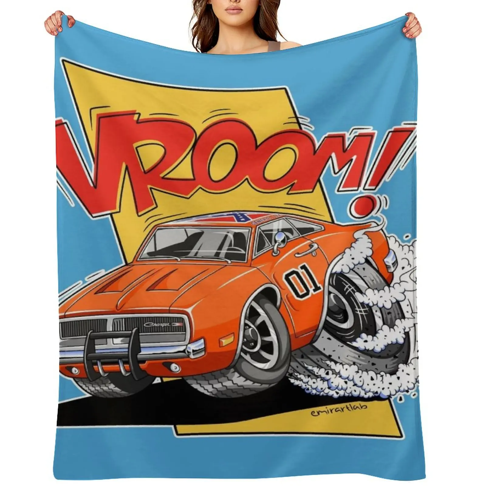 General Lee Throw Blanket Luxury Thicken Luxury Designer for babies Nap Blankets