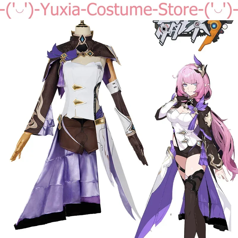 Elysia Cosplay Fato Feminino, Honkai Impact 3, Jogo Anime, Uniforme de Festa, Roupas de Halloween, Roupas, Completo, Novo