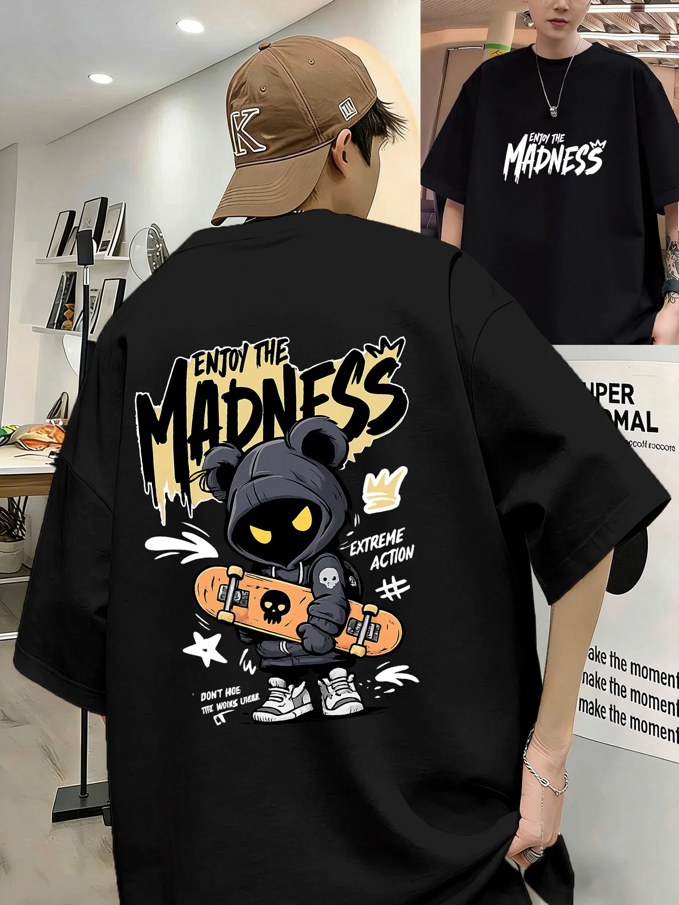 2026 Summer Men's T-shirt 2D Print - Comfortable Soft Sweat-Resistant Casual Fashionable Streetwear Men's T-shirt