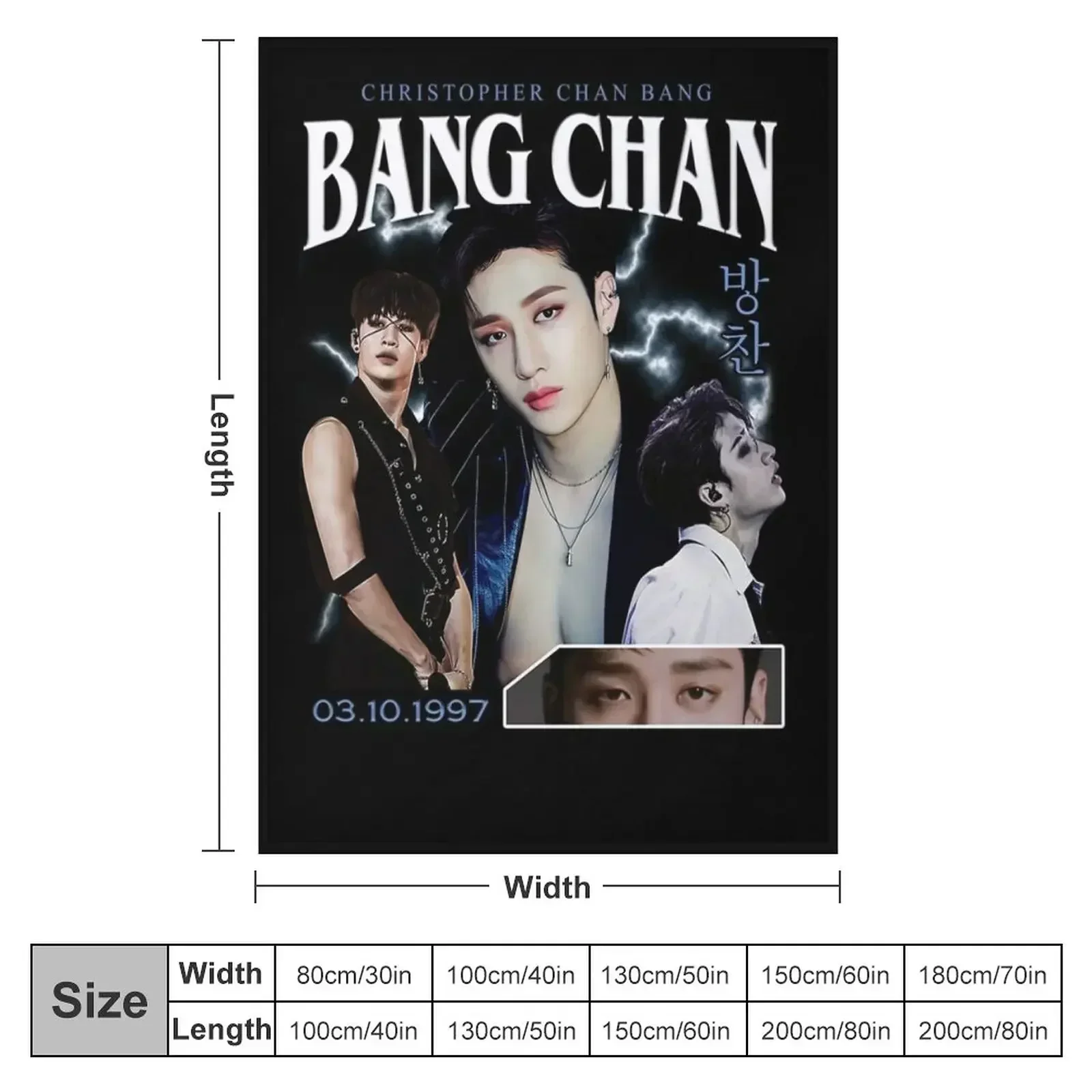 Bang Chan Shirt Vintage 90 Retro Tee Throw Blanket Kid'S Soft Beds Hair Multi-Purpose Blankets