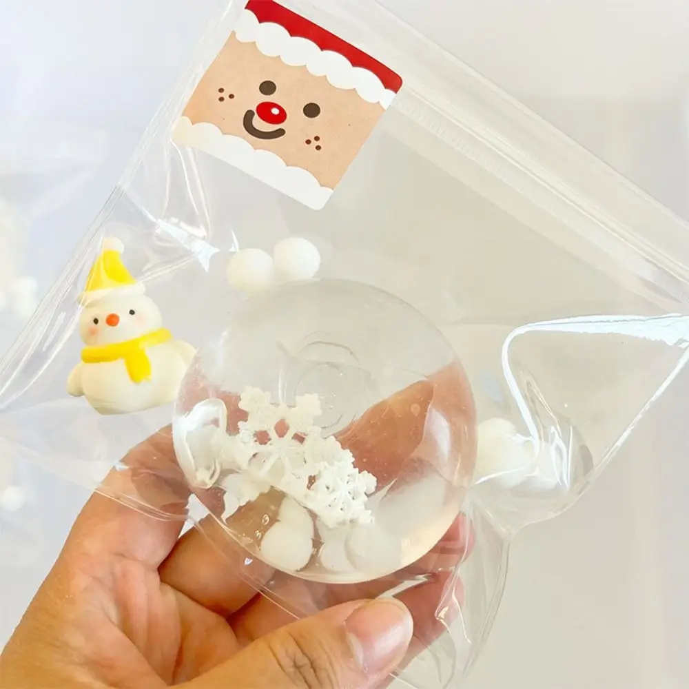 Sensory Toys Snowflake Squeeze Toy Maltose Snowman Pinch Toy Fresh Shapeable Handmade Ball Toy Kids Toys