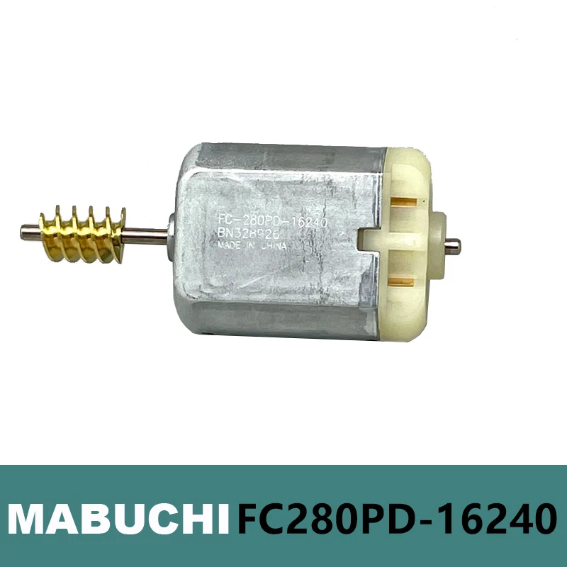 

Mabuchi FC-280PD-16240 DC12V 7900RPM Worm Gear Shaft 24mm Carbon Brush Motor Car Door Lock Actuator Rearview Mirror Repair Motor