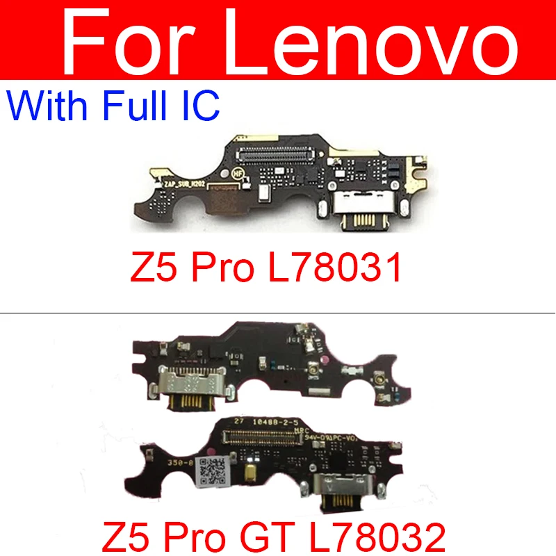 USB Charging Port Board Flex Cable For Z5 Pro GT L78032 Charger Microphone Board For Lenovo Z5 Pro L78031 Replacement Parts