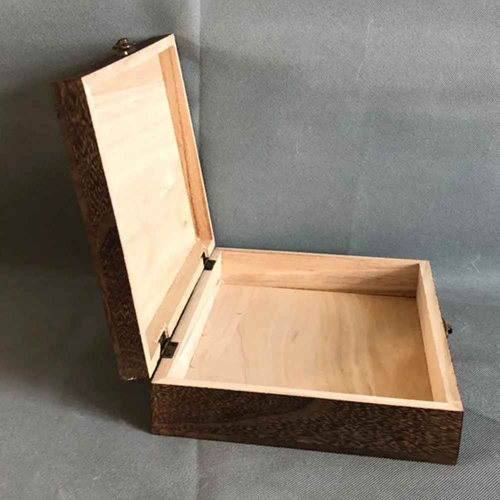 

Gift Wood Retro Lockable Storage Box Drawer/Flip Type Exquisite Tea Box Vintage Dust-Proof Jewelry Case Bracelet/Necklace