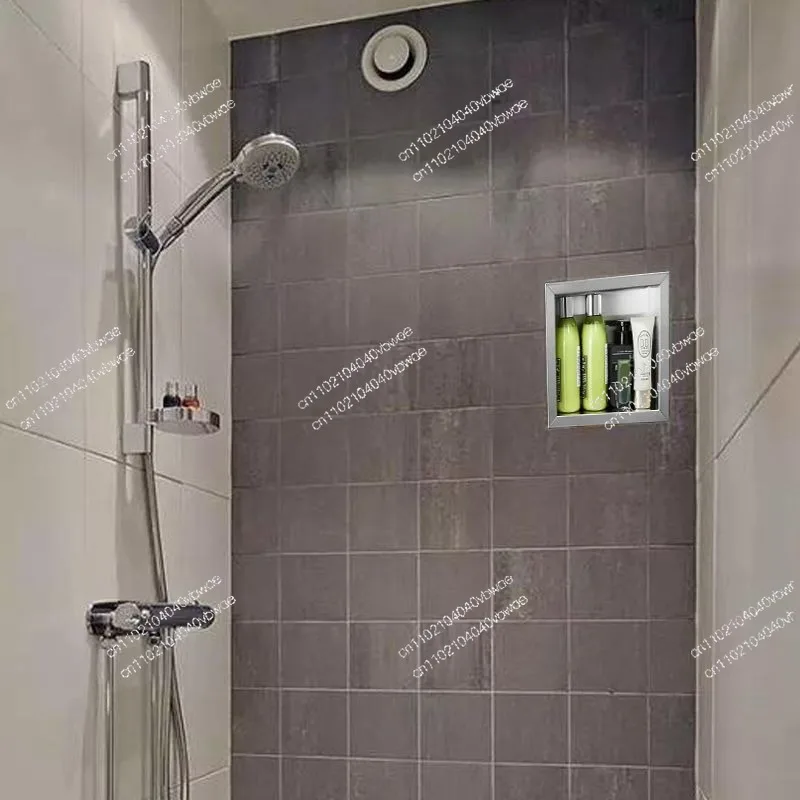 Stainless Steel Embedded Rack Into The Wall Concealed Rack Niche