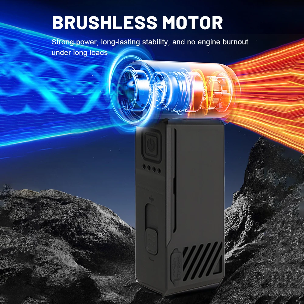 منفاخ هواء قابل لإعادة الشحن مع 4 فوهات 130000 دورة في الدقيقة منفاخ مروحة تربو بدون فرش مروحة توربو محمولة ضاغط هواء تنظيف الغبار #2