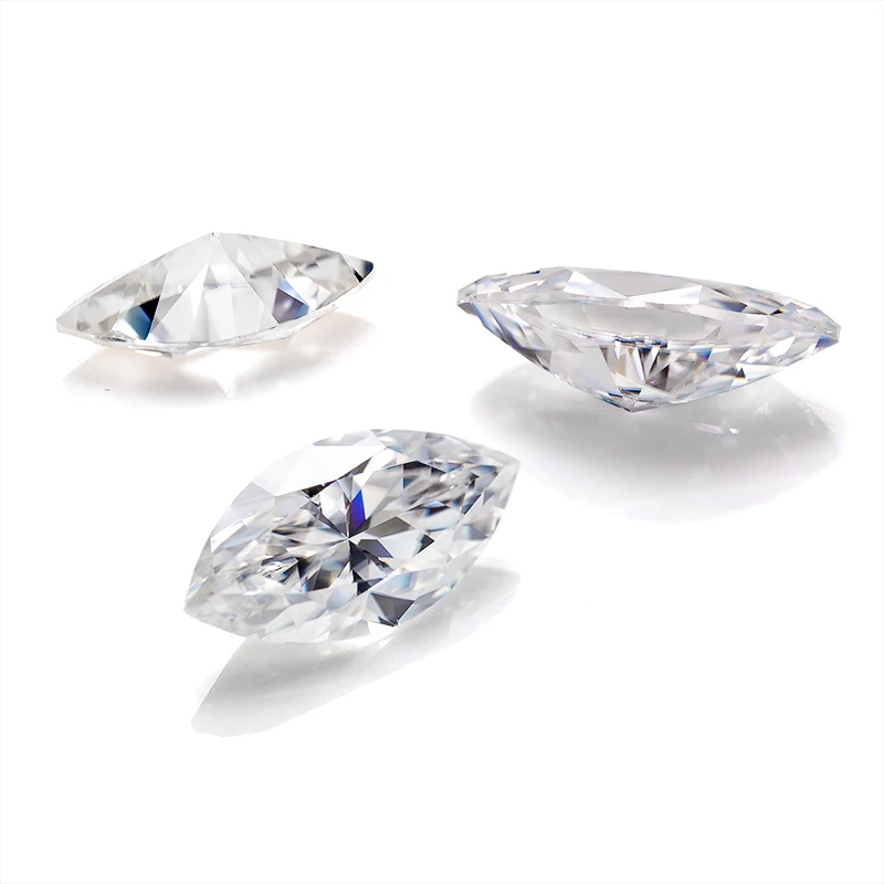 Mini Sizes 10PCS White Marquise Cut Moissanite D VVS1 With GRA Certificated Pass Diamond Tester Pen II