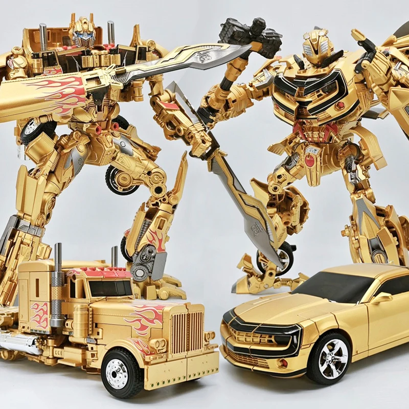 ของเล่นหุ่นยนต์แปลงร่าง 28 ซม. โกลเด้น ออพติมัส คอมมานเดอร์ ไพรม์ หุ่นยนต์โลหะผสม บัมเบิลบี ออโต้บอทส์ ฟิกเกอร์โมเดล ของขวัญสำหรับเด็ก