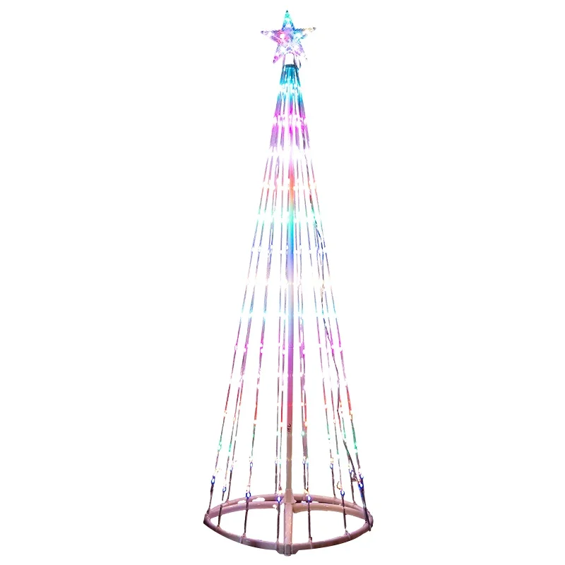 Colorful remote control color-changing Christmas tree, Christmas decorations luminous photo props, home high-end atmosphere