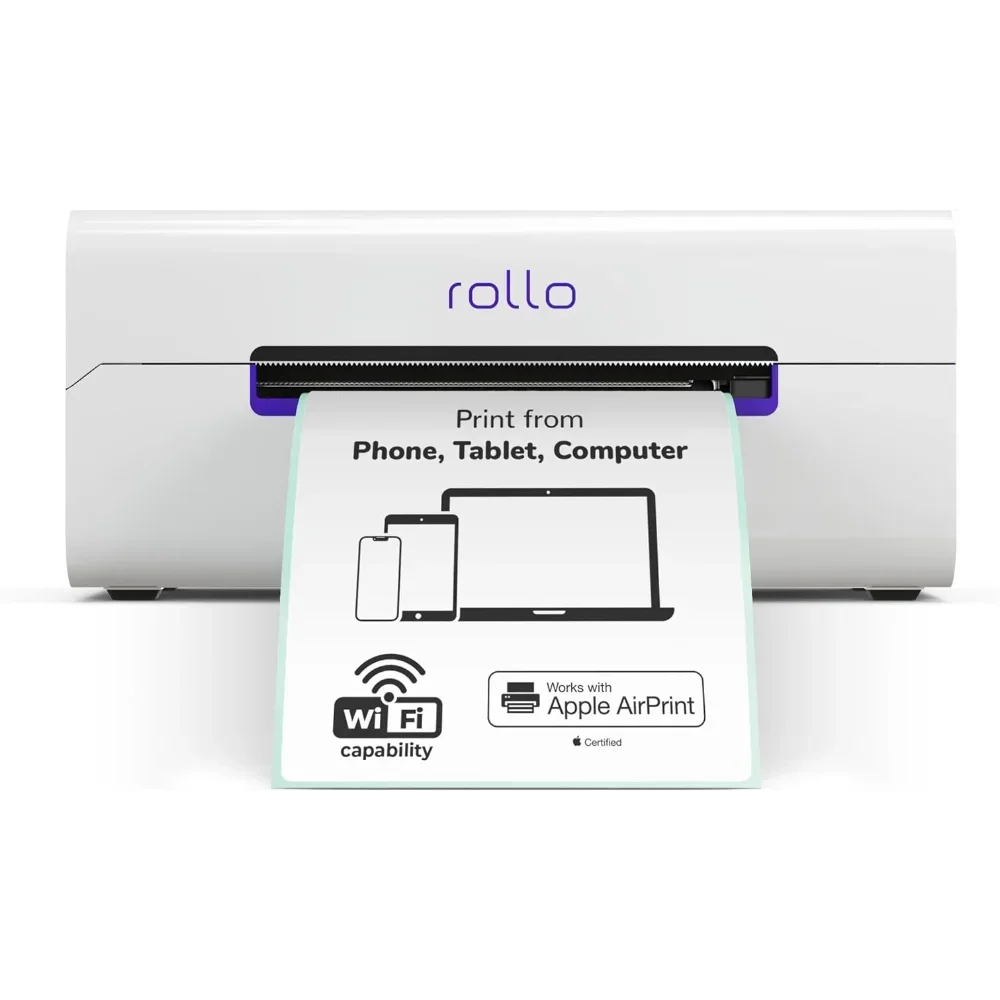 Wireless Label Printer-Wi-Fi Thermal Printer for Shipping Packages-AirPrint from iPhone, iPad, Mac - 4x6, Supports Windows