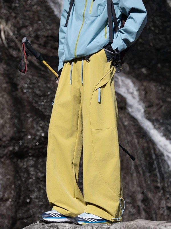 

American Sle Tee-Proof Outdoor Hiking Pants Men's Spring Summer Casual Wide Leg Trousers Mountain Climbing Leisure Long P...