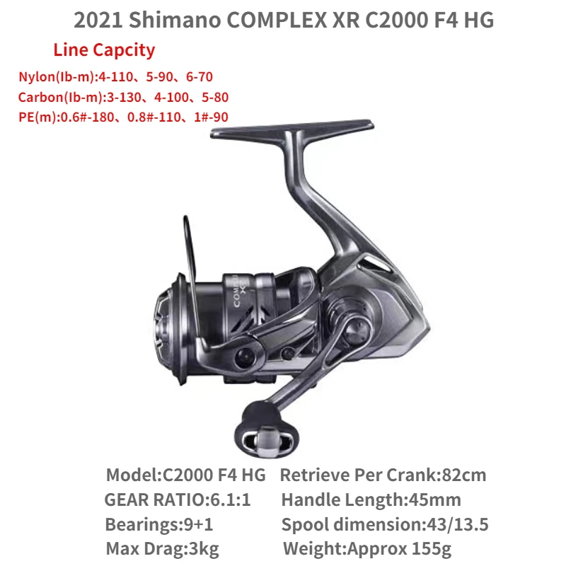 2019 Shimano FX FC 1000 2000 2500 2500HG C3000 4000 بكرة صيد دوارة #4