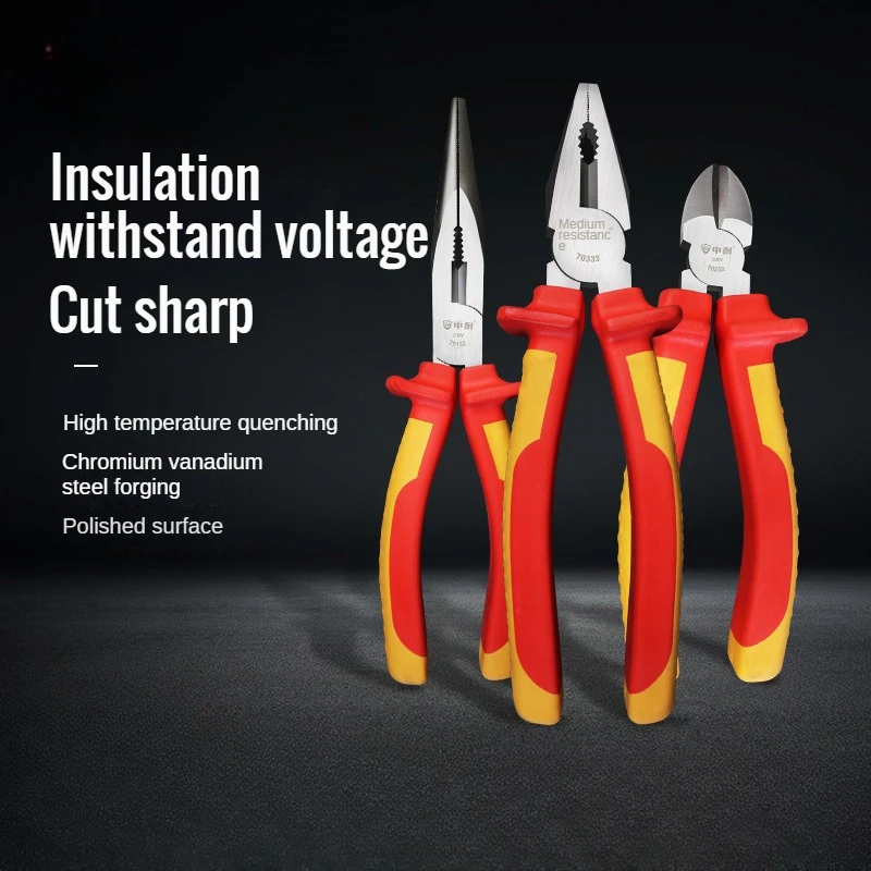 

Высоковольтные многофункциональные изолированные электрические плоскогубцы 8-дюймовые и 6-дюймовые, стальные, с острыми диагональными губками