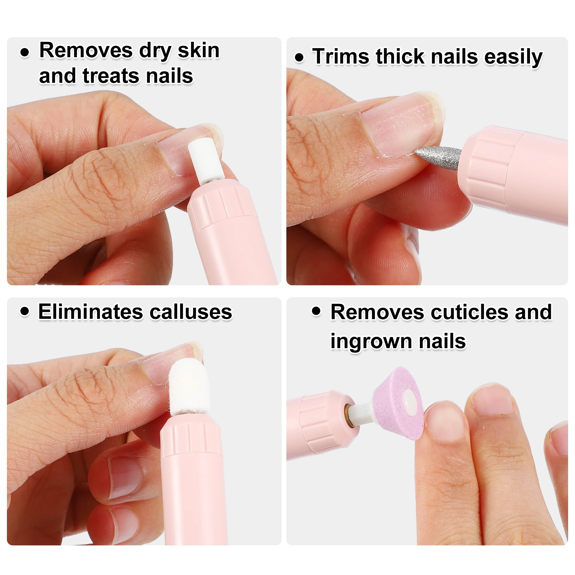 VOCOSTE 1 Set Nail Drill Sander Nail File Set Nails Manicure Pedicure Nails Care Kits Mill Tools For Gel Removing Equipment