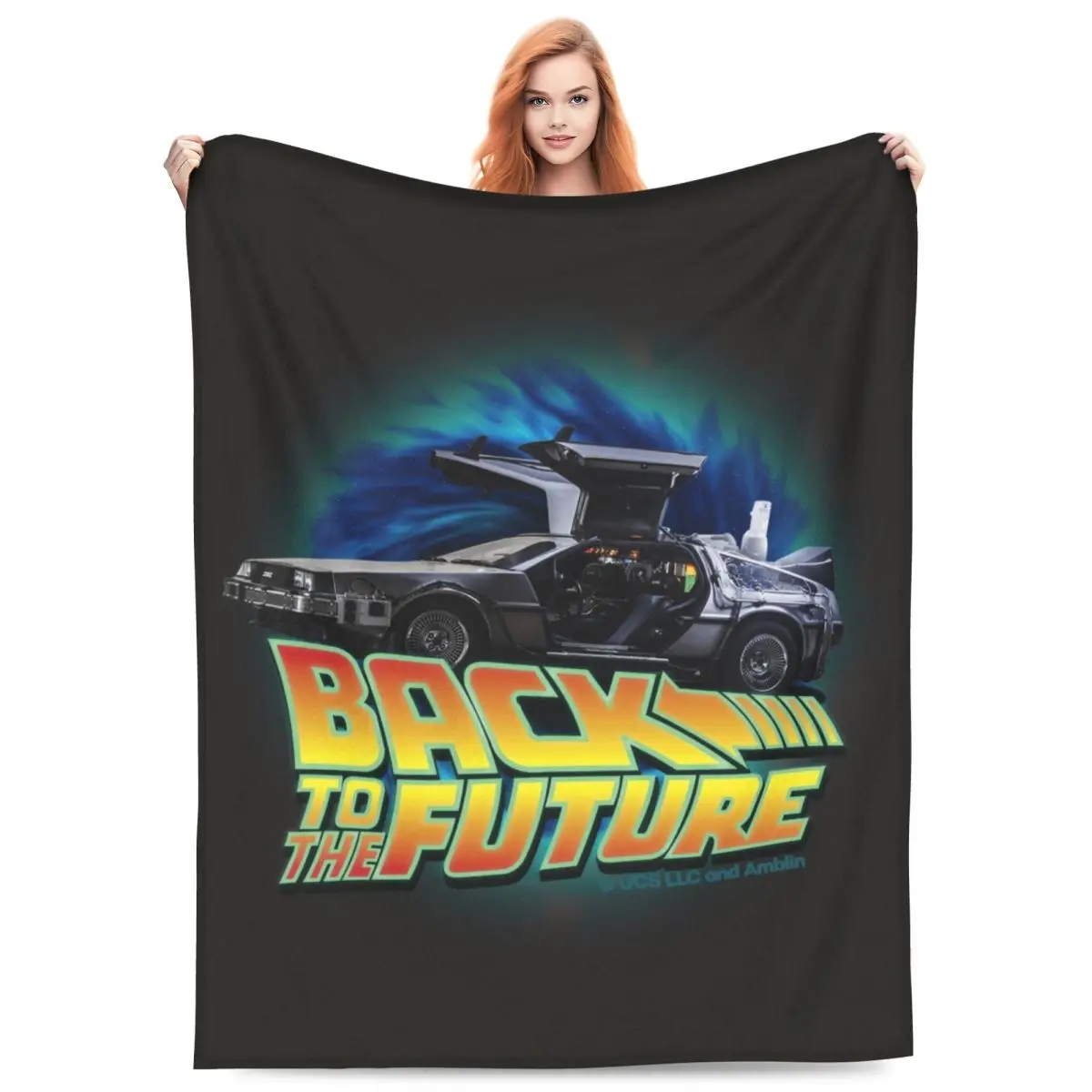

Back To The Future Blankets Flannel Sofa Throw Blanket Warm Throw Blankets for Home Bedroom Outdoor Throws Bedspread Quilt