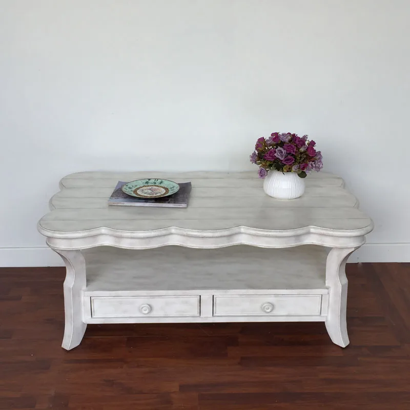 

Waterproof Rectangle Coffee Table Simple Clear Floor Modern Nordic Side Table Wood Balcony White Wohnzimmertisch Furniture