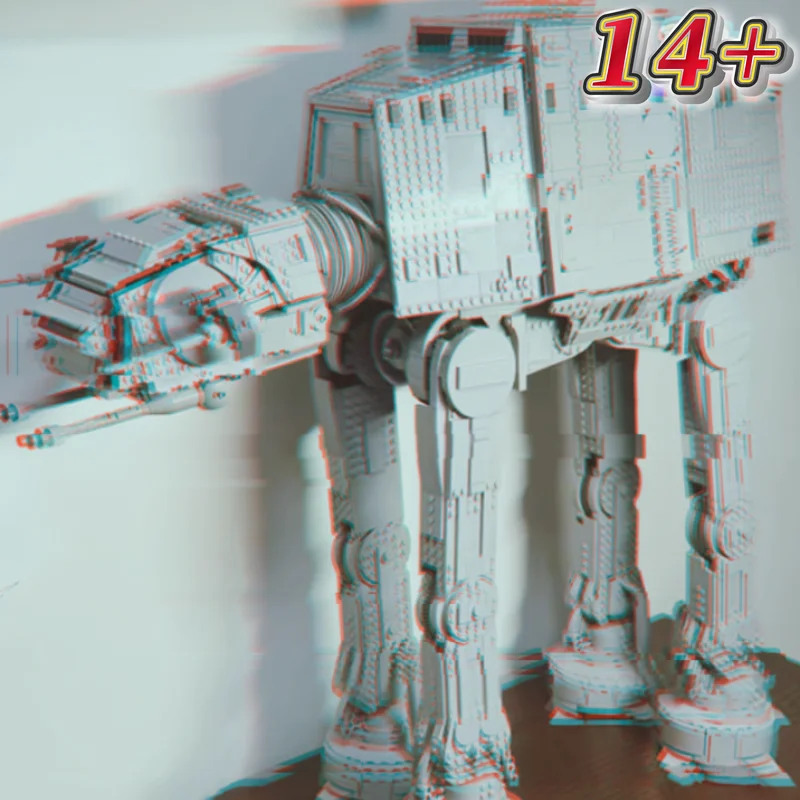 Space Hoth ATAT Motorized Walker Building Block Model 6782PCS Assault Display Collectible Decor Holiday Gifts For Adult Enthusia