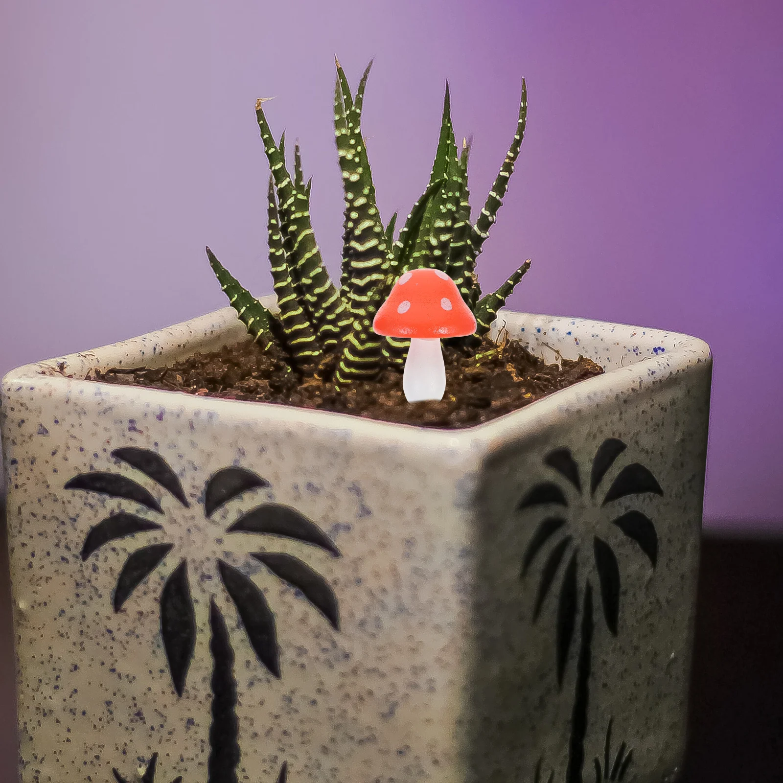 

20 Pcs Wooden Mushroom Statue Garden Ornament Decorations Fairy Tale Style Pine