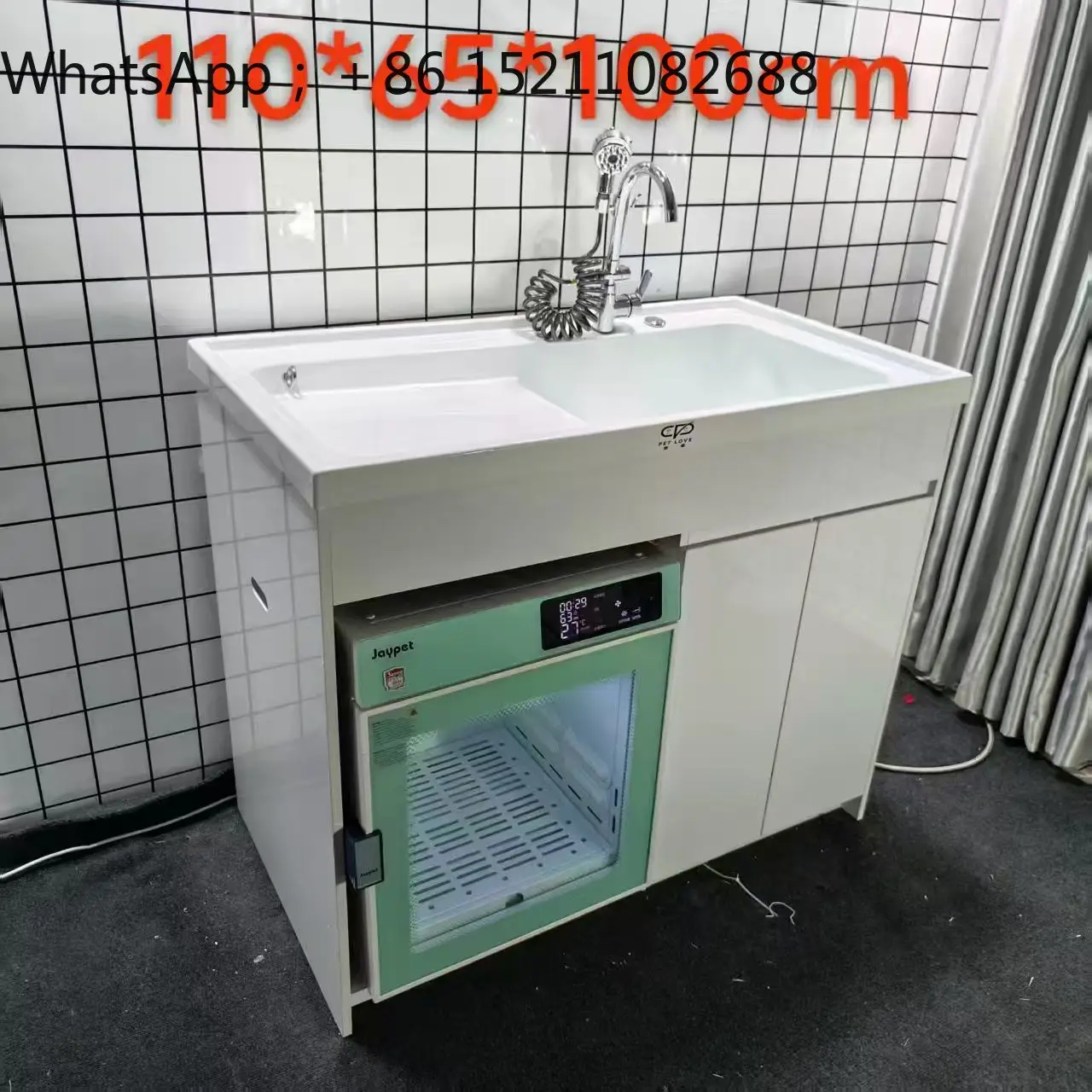 LLY low pressure pet bath household commercial cat and dog spa pool dryer cabinet door integrated special