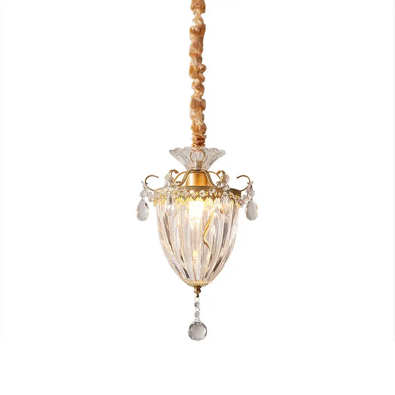 

Modern gold American design interior home decoration bedside art glass chandelier for hotel kitchen island chandelier oval