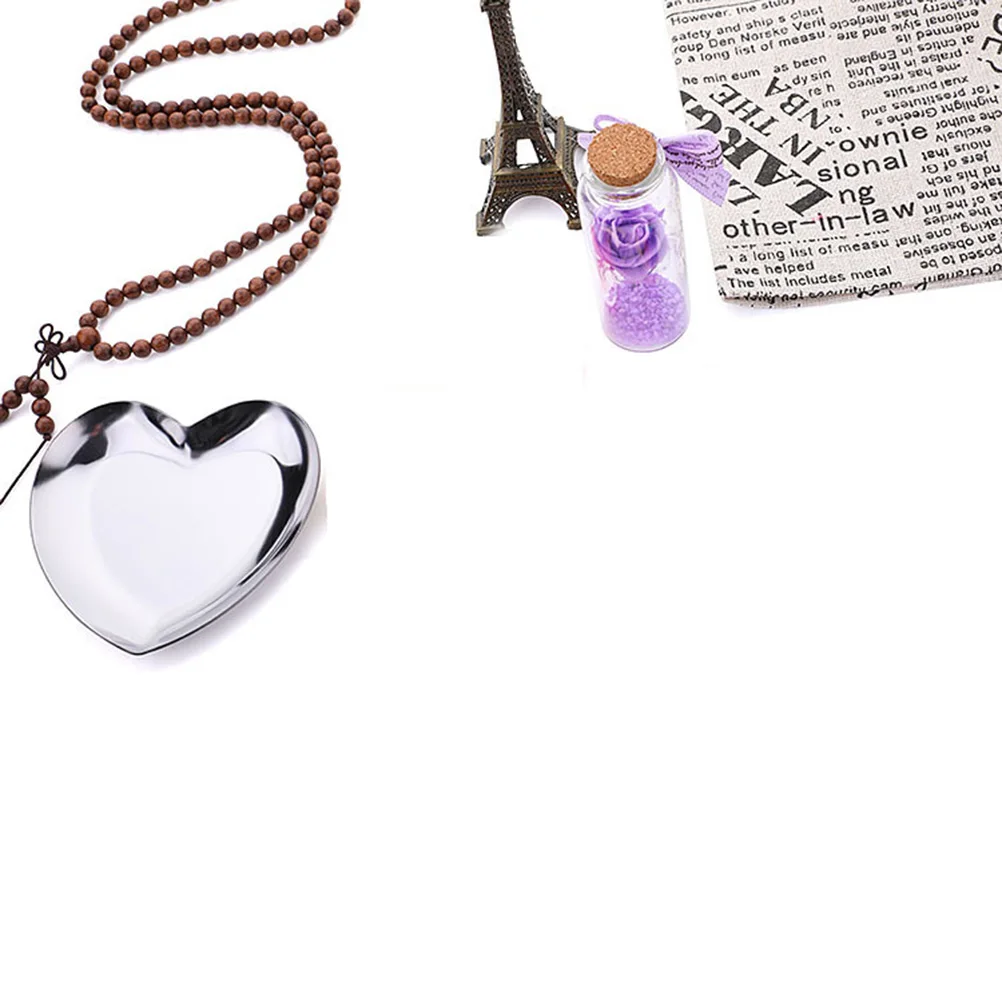 

Поднос для ювелирных изделий из нержавеющей стали в форме сердца, органайзер, декоративное блюдо для колец, ожерелья, браслетов, тарелка для хранения ювелирных изделий