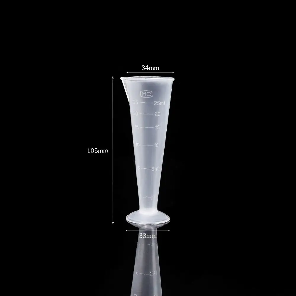 Triangle Transparent Plastic Corrugated Cup Heat-resistant 25/50/100/250/500ml Large Capacity Kitchen Supplies
