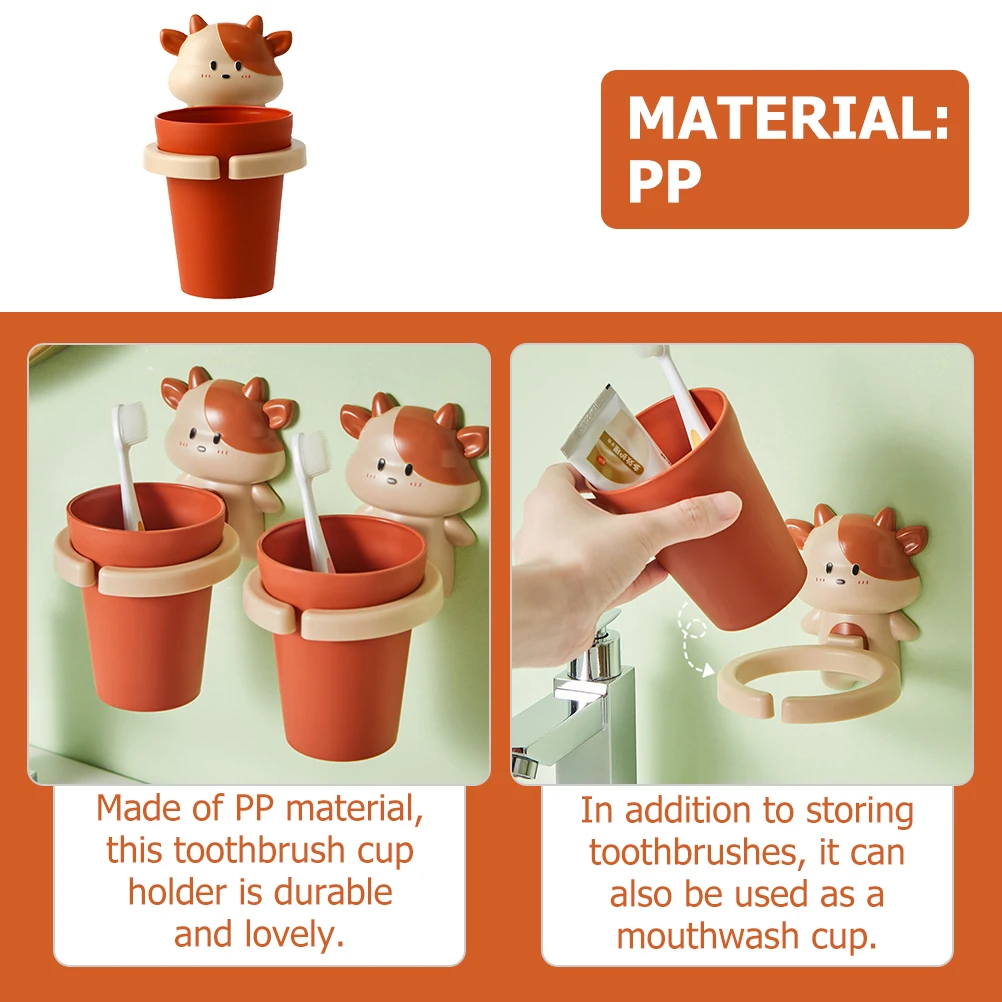 

Cartoon Mouthwash Cup Toothbrush Wall Holder Small Holders Toothpaste Cups Pp Bathroom Mug Child